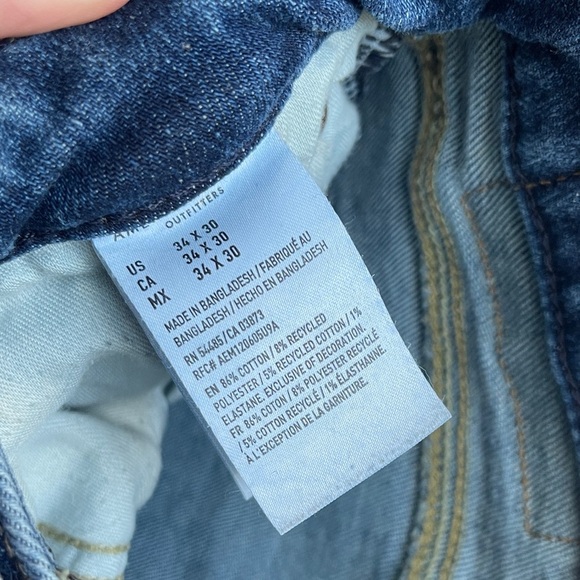 American Eagle Outfitters Dark Blue Denim Jeans - Picture 2 of 4
